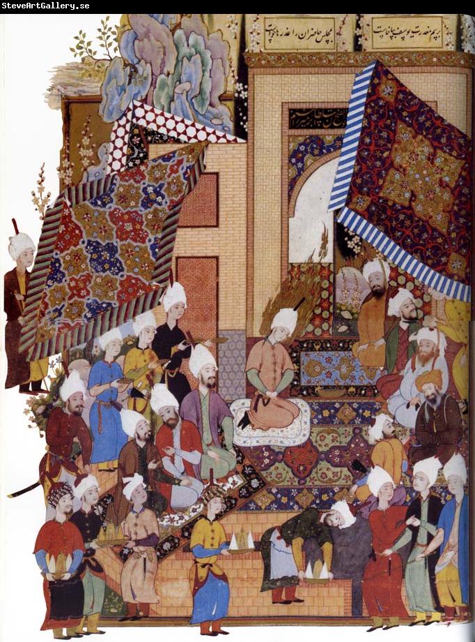 Shaykh Muhammad Joseph,Haloed in his tajalli,at his wedding feast